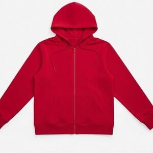 #712. Ideology NWT Curvy Girl Relaxed Full-Zip Fleece Hoodie Cranberry Whip